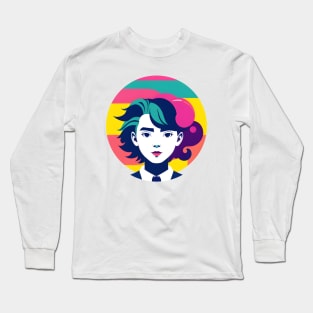 Bright and Colorful Person Long Sleeve T-Shirt